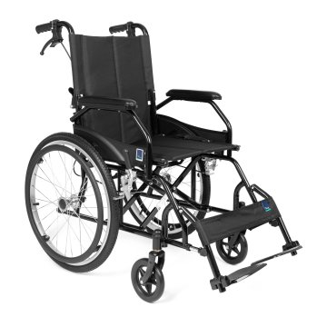 Oceľový invalidný vozík 46 cm.